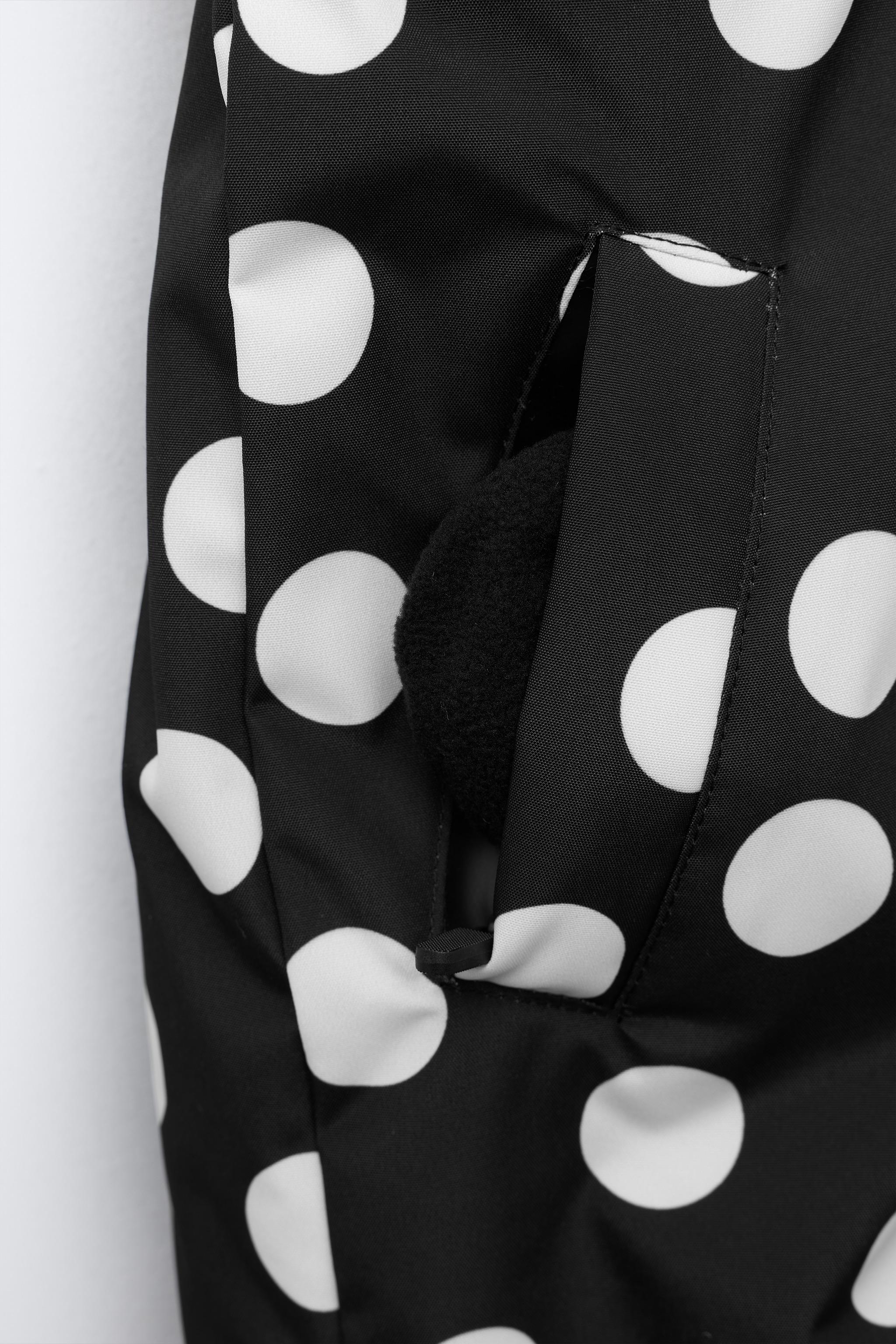 WATER-RESISTANT AND WINDPROOF POLKA DOT OVERALLS